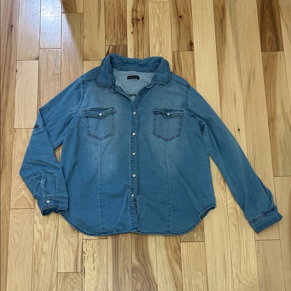 Cavalini Light Blue Maternity Shirt